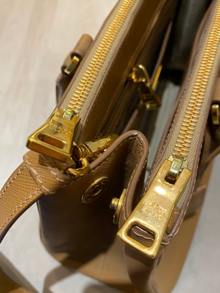 Prada Brown Lux Galleria Large Tote Bag-handbag-Prada-The Closet Egypt