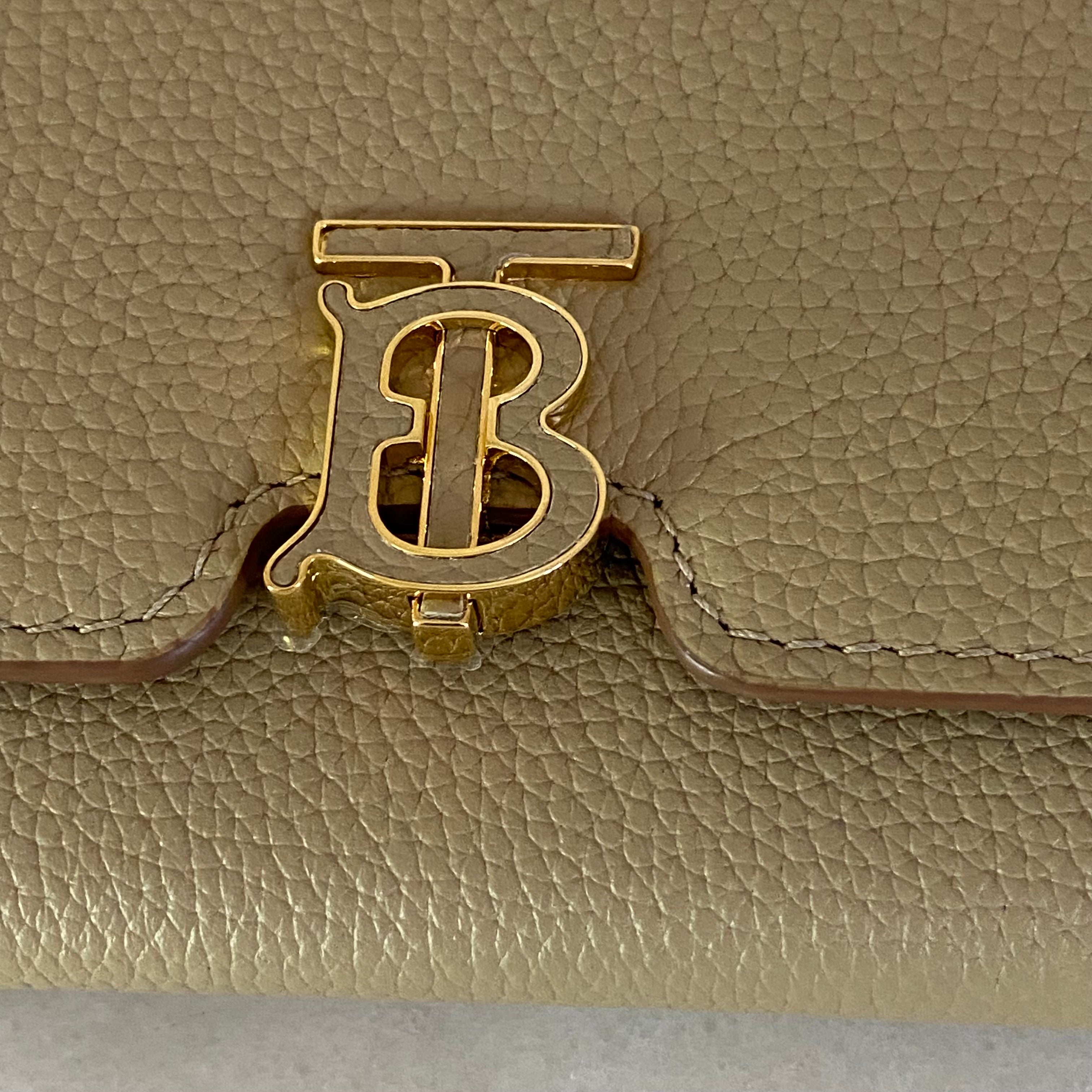 Burberry Beige TB Long Wallet-wallet-Burberry-The Closet Egypt