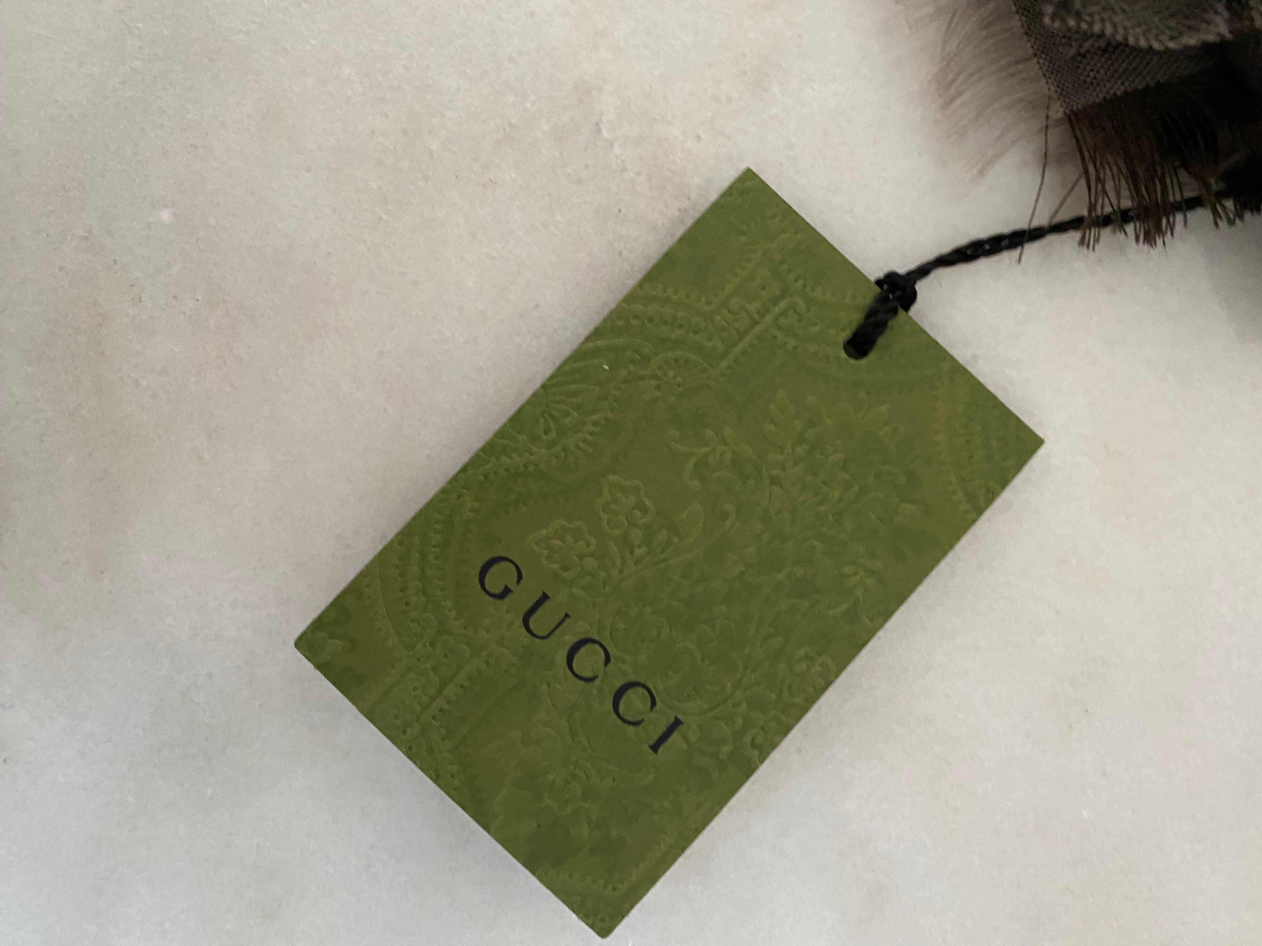 Gucci Dark Brown GG Scarf-Scarf-Gucci-The Closet Egypt