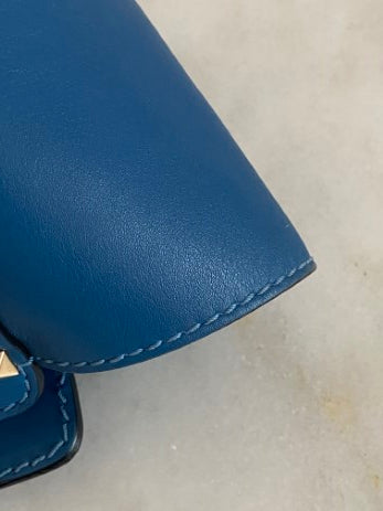 Valentino Blue Vitello Small Rockstud Two Way Tote Bag-handbag-Valentino-The Closet Egypt