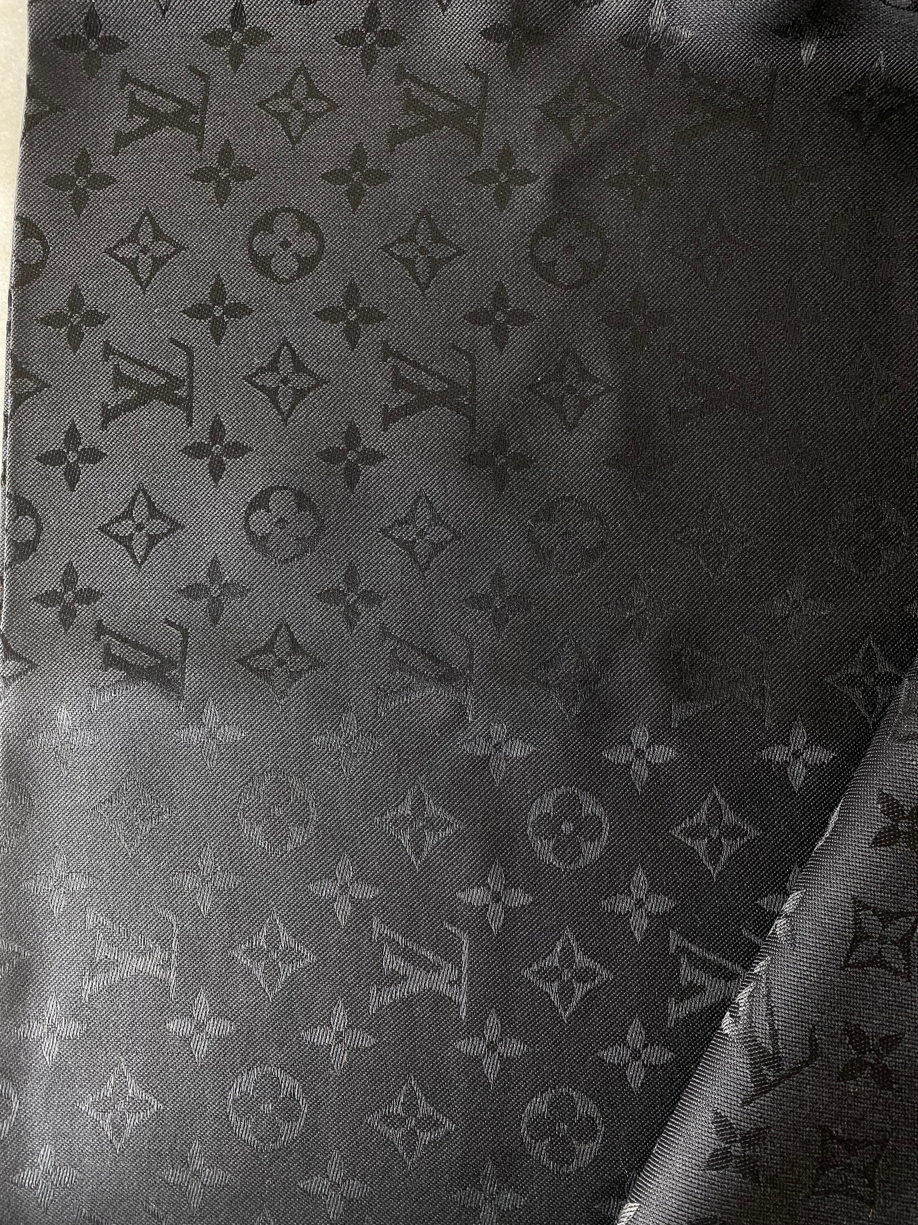 Louis Vuitton Black Monogram Scarf