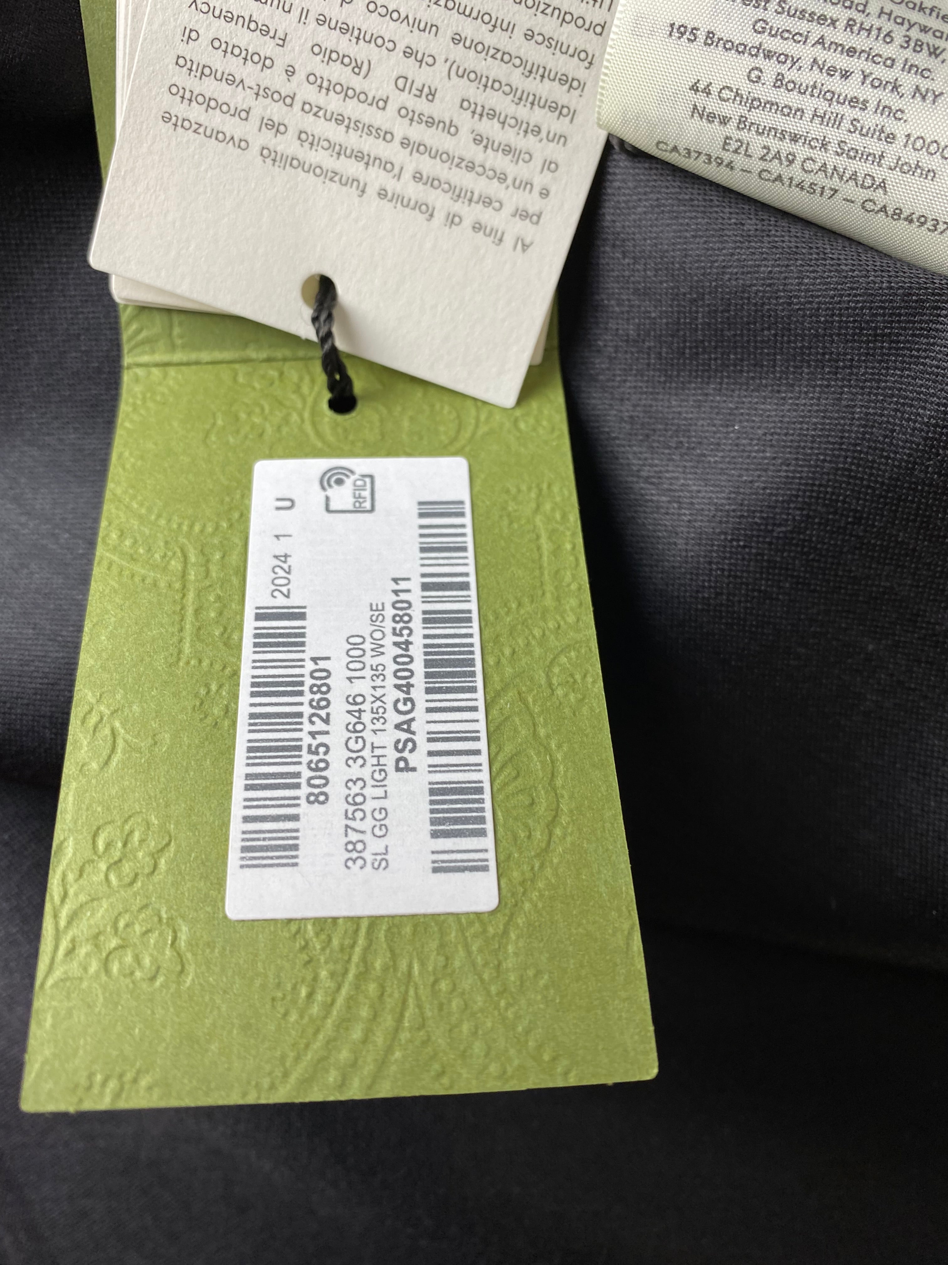 Gucci Black GG Scarf-Scarf-Gucci-The Closet Egypt