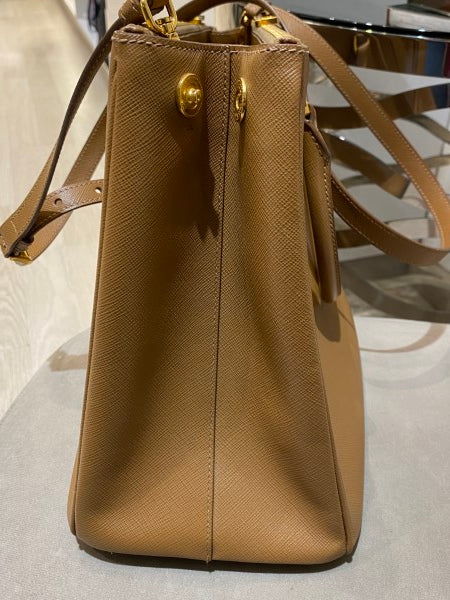 Prada Brown Lux Galleria Large Tote Bag-handbag-Prada-The Closet Egypt