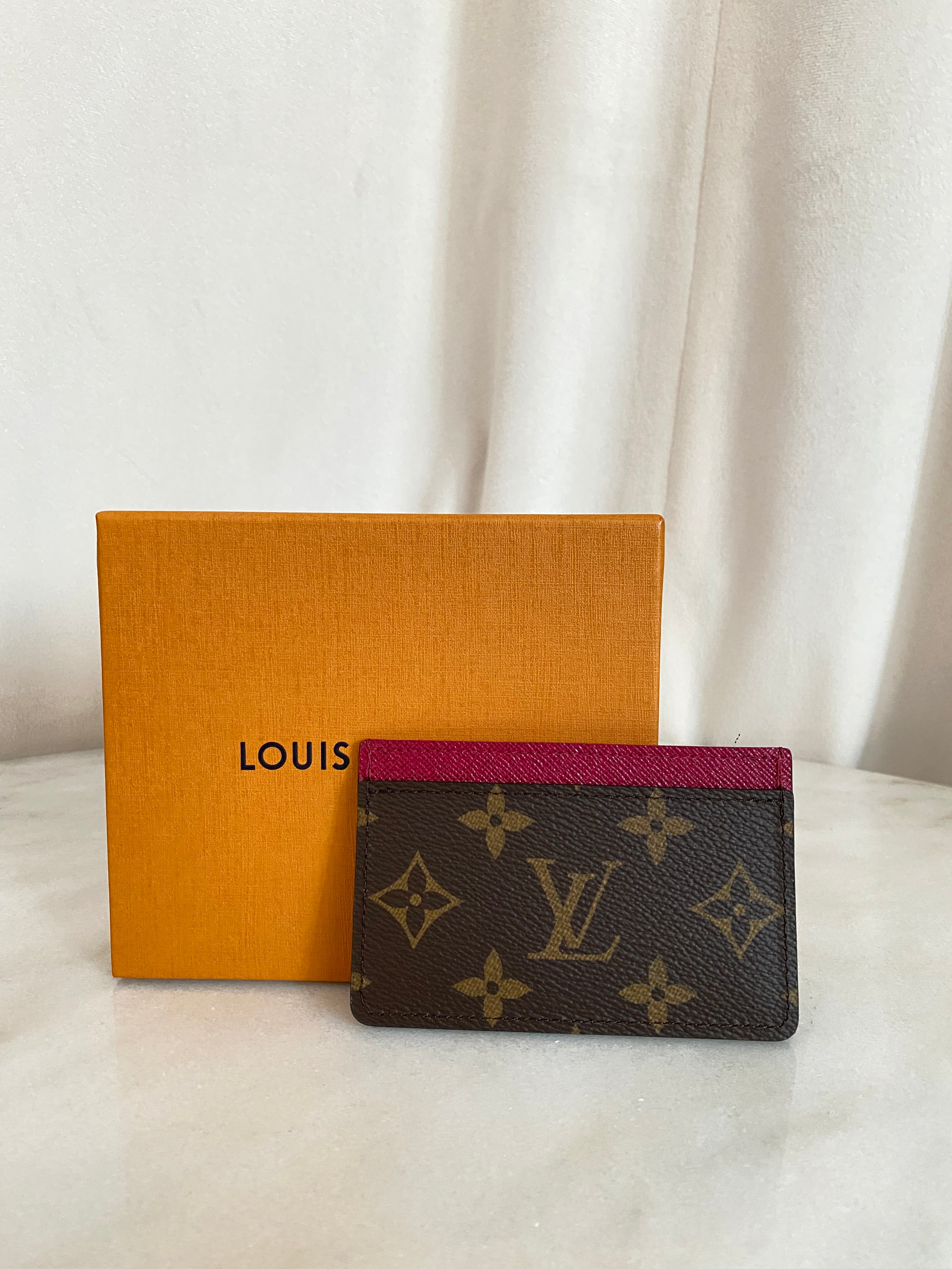 Louis Vuitton Monogram Red Card Holder-Card Holder-Louis Vuitton-The Closet Egypt
