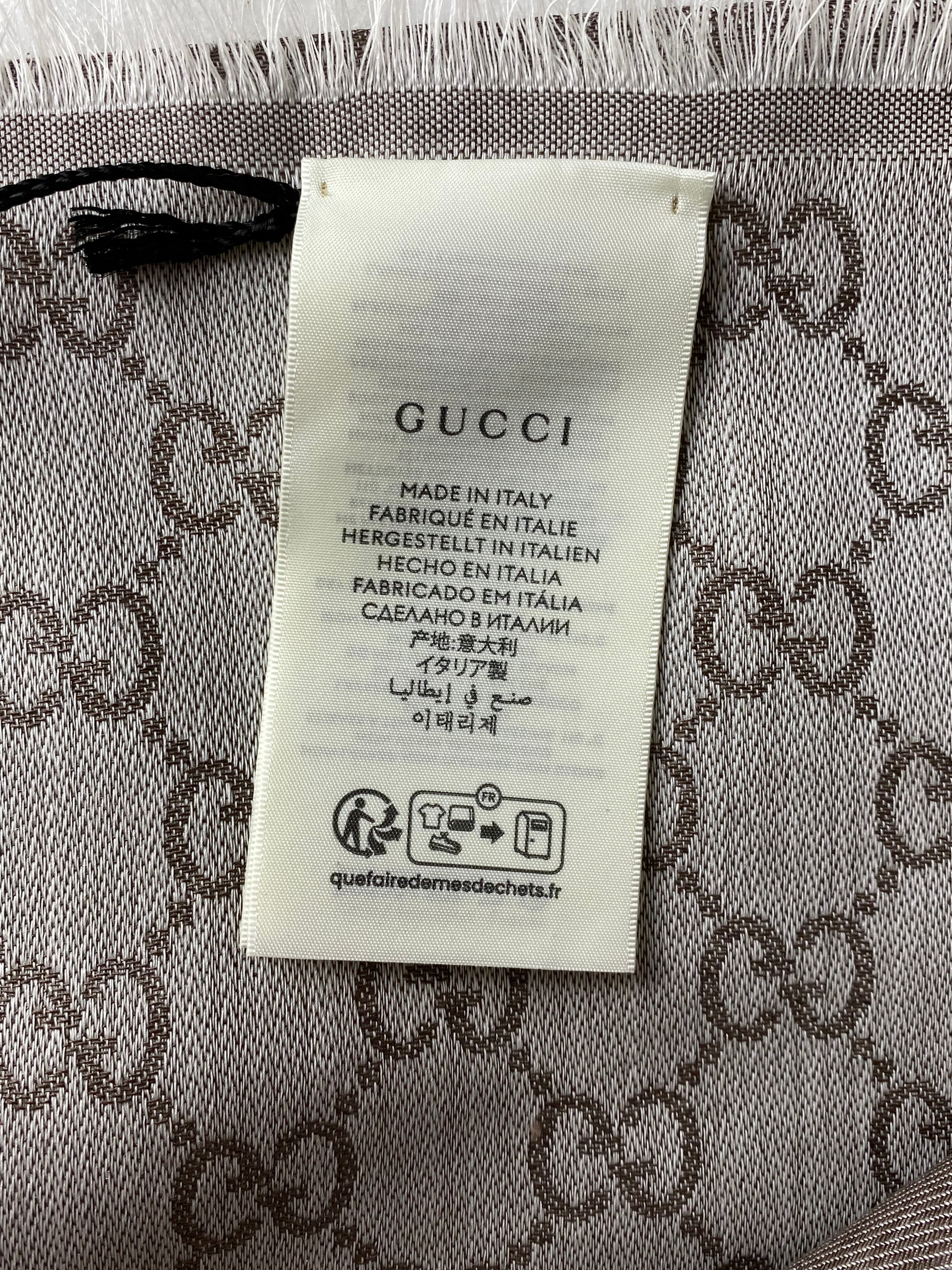 Gucci Light Brown GG Scarf-Scarf-Gucci-The Closet Egypt