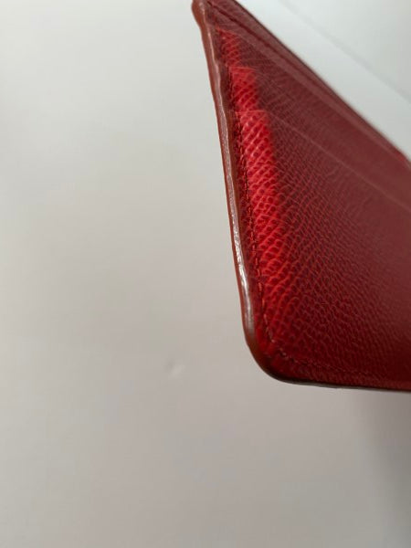 Dolce & Gabbana red leather zip card holder with gold hardware-Card Holder-Dolce & Gabbana-The Closet Egypt