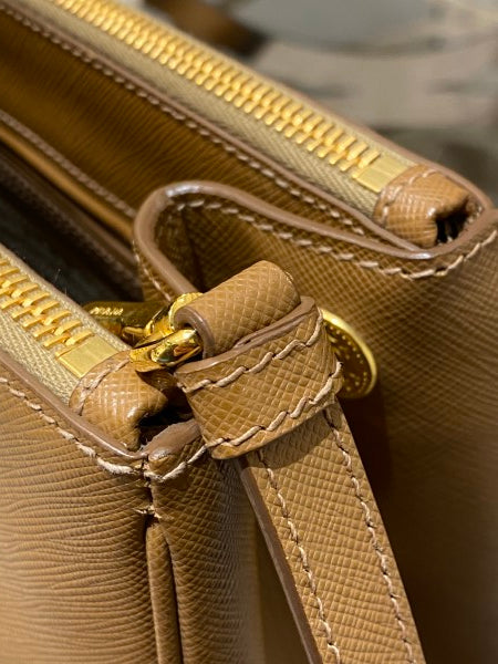 Prada Brown Lux Galleria Large Tote Bag-handbag-Prada-The Closet Egypt