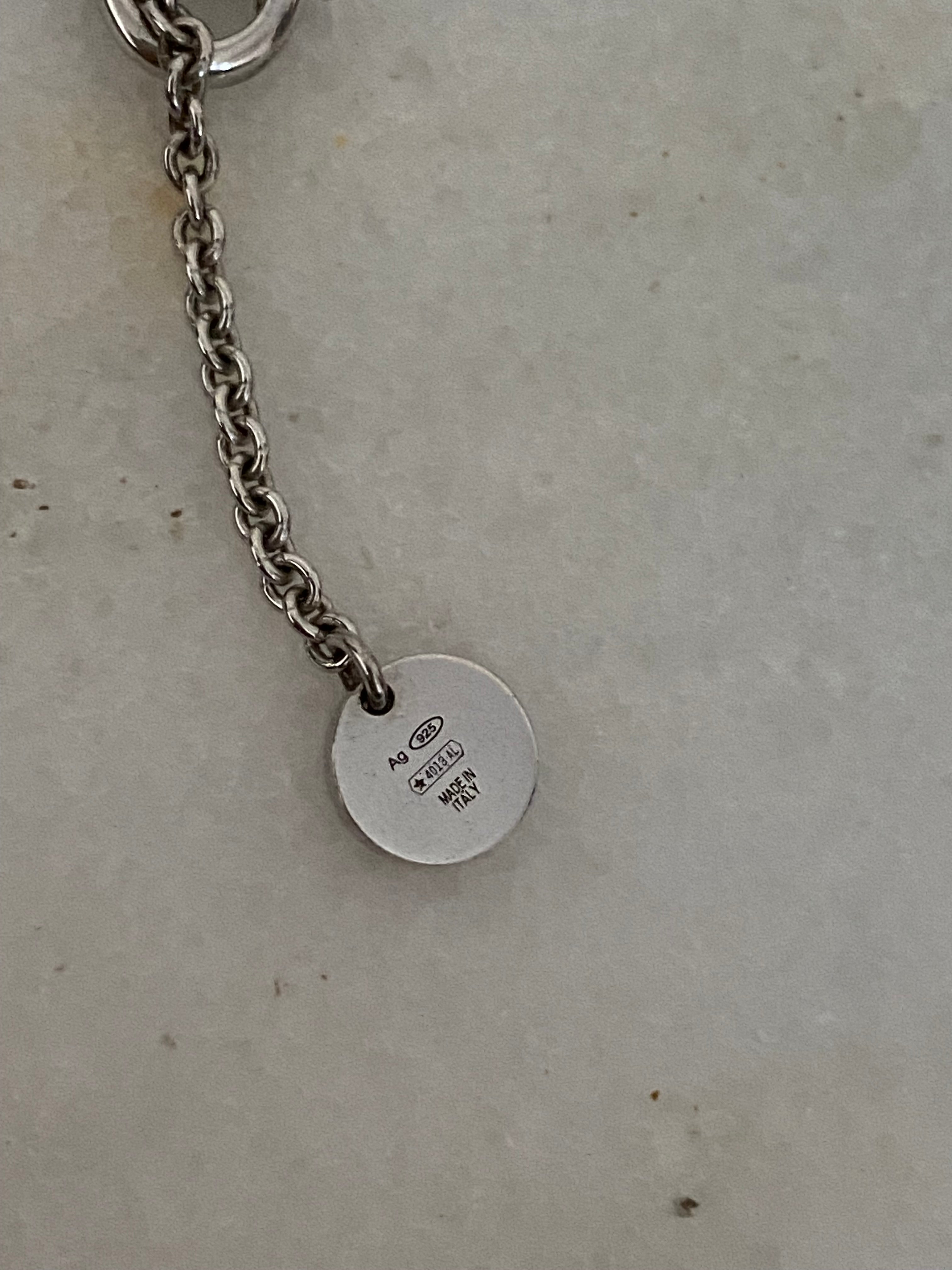 Bvlgari Silver Ceramic Save the Children Necklace-Necklaces-Bvlgari-The Closet Egypt