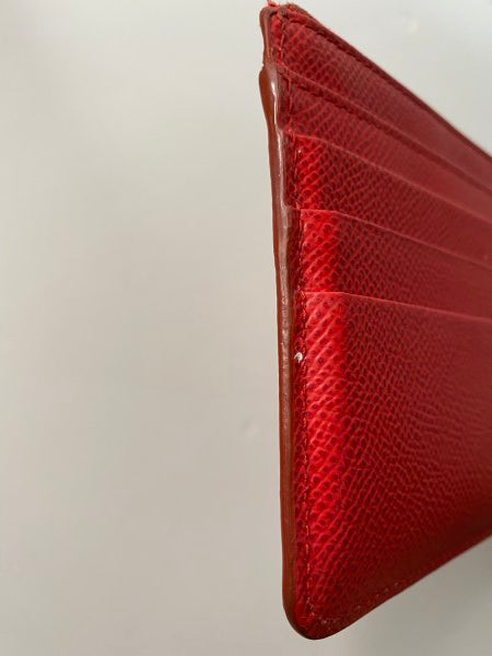 Dolce & Gabbana red leather zip card holder with gold hardware-Card Holder-Dolce & Gabbana-The Closet Egypt