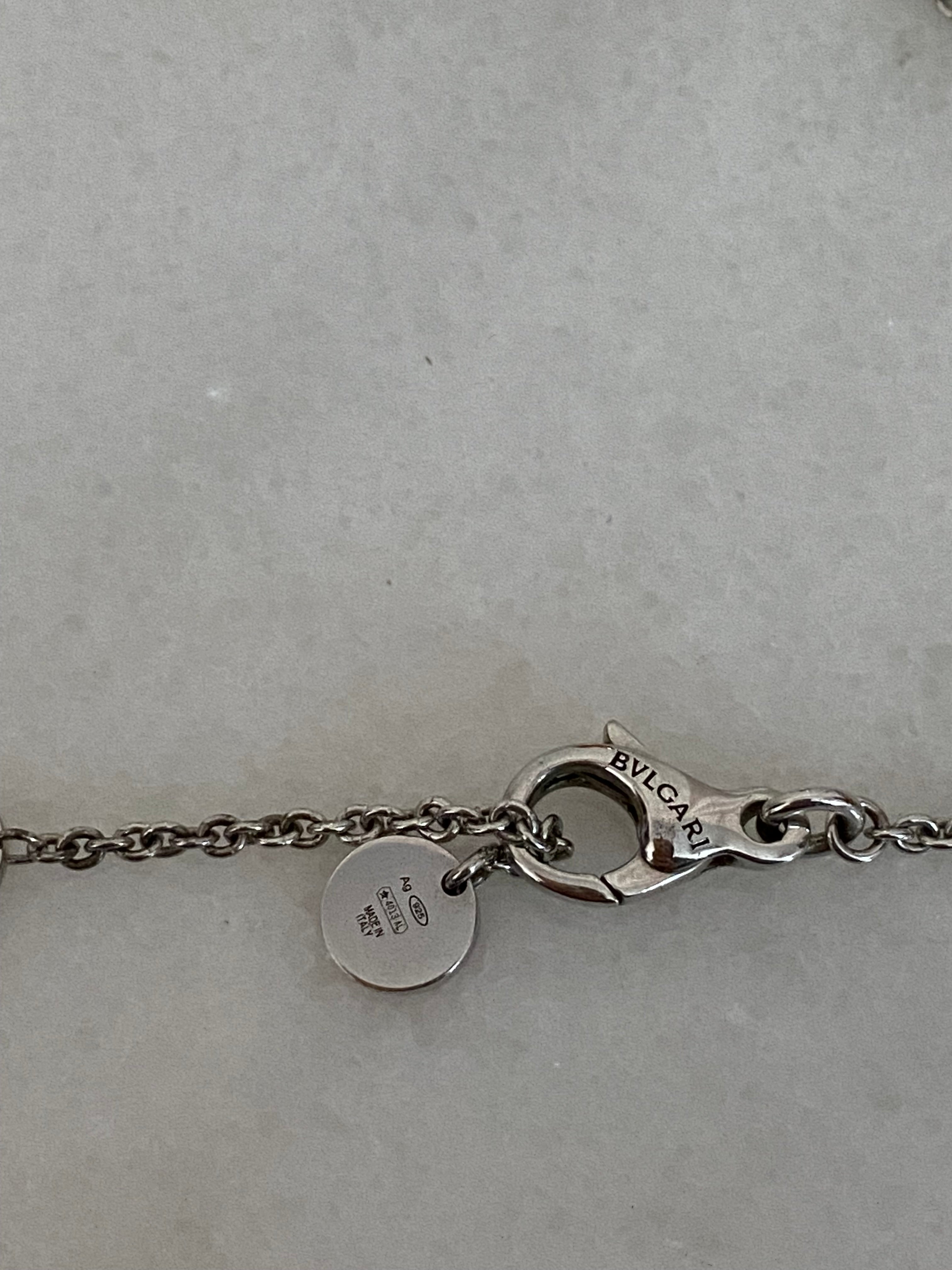 Bvlgari Silver Ceramic Save the Children Necklace-Necklaces-Bvlgari-The Closet Egypt