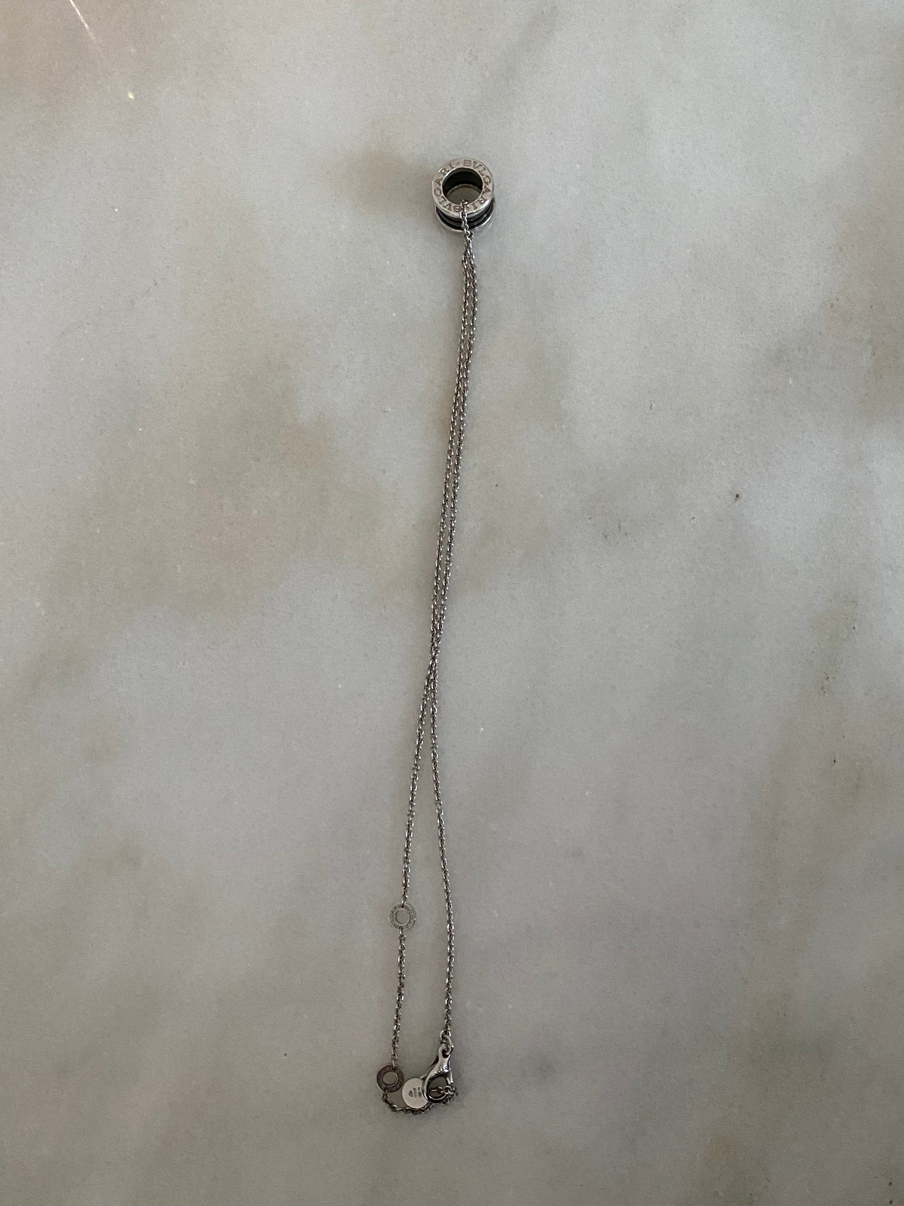 Bvlgari Silver Ceramic Save the Children Necklace-Necklaces-Bvlgari-The Closet Egypt