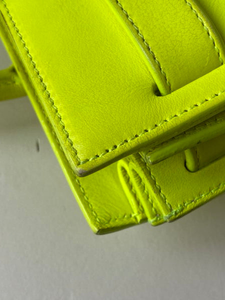 YSL Lemon Green Sac De Jour Nano Tote Bag-handbag-YSL-The Closet Egypt
