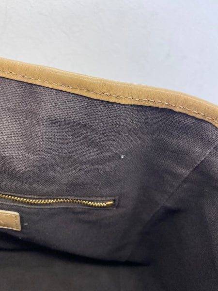 Burberry Beige Suede Haymarket Shoulder Bag-handbag-Burberry-The Closet Egypt