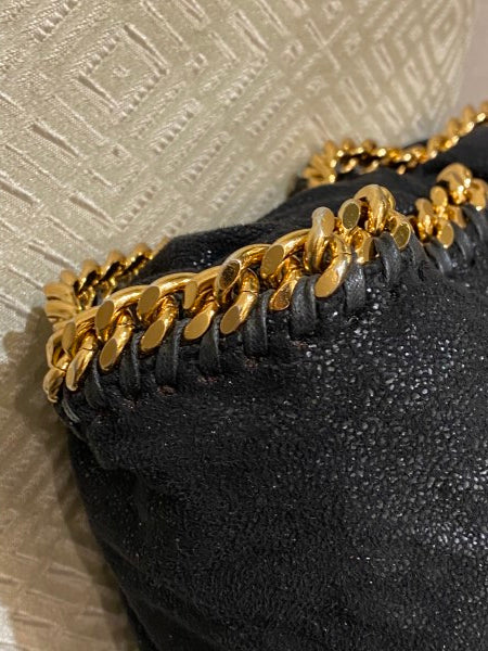 Stella Mccartney Black Falabella Foldover Tote Bag-handbag-Stella Mccartney-The Closet Egypt