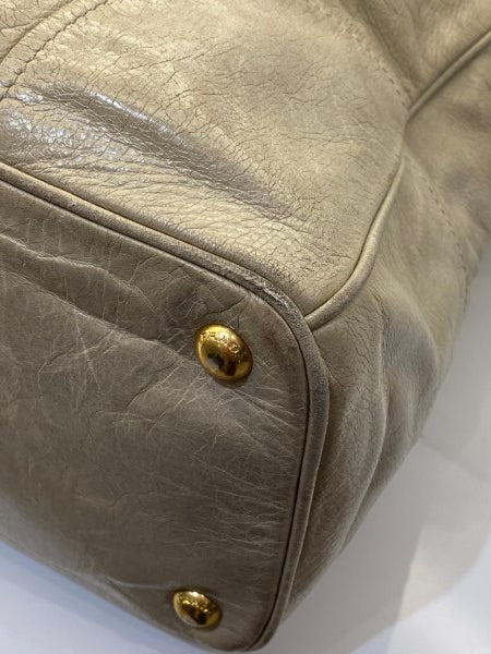 Prada Grey Glace Tote Bag-handbag-Prada-The Closet Egypt