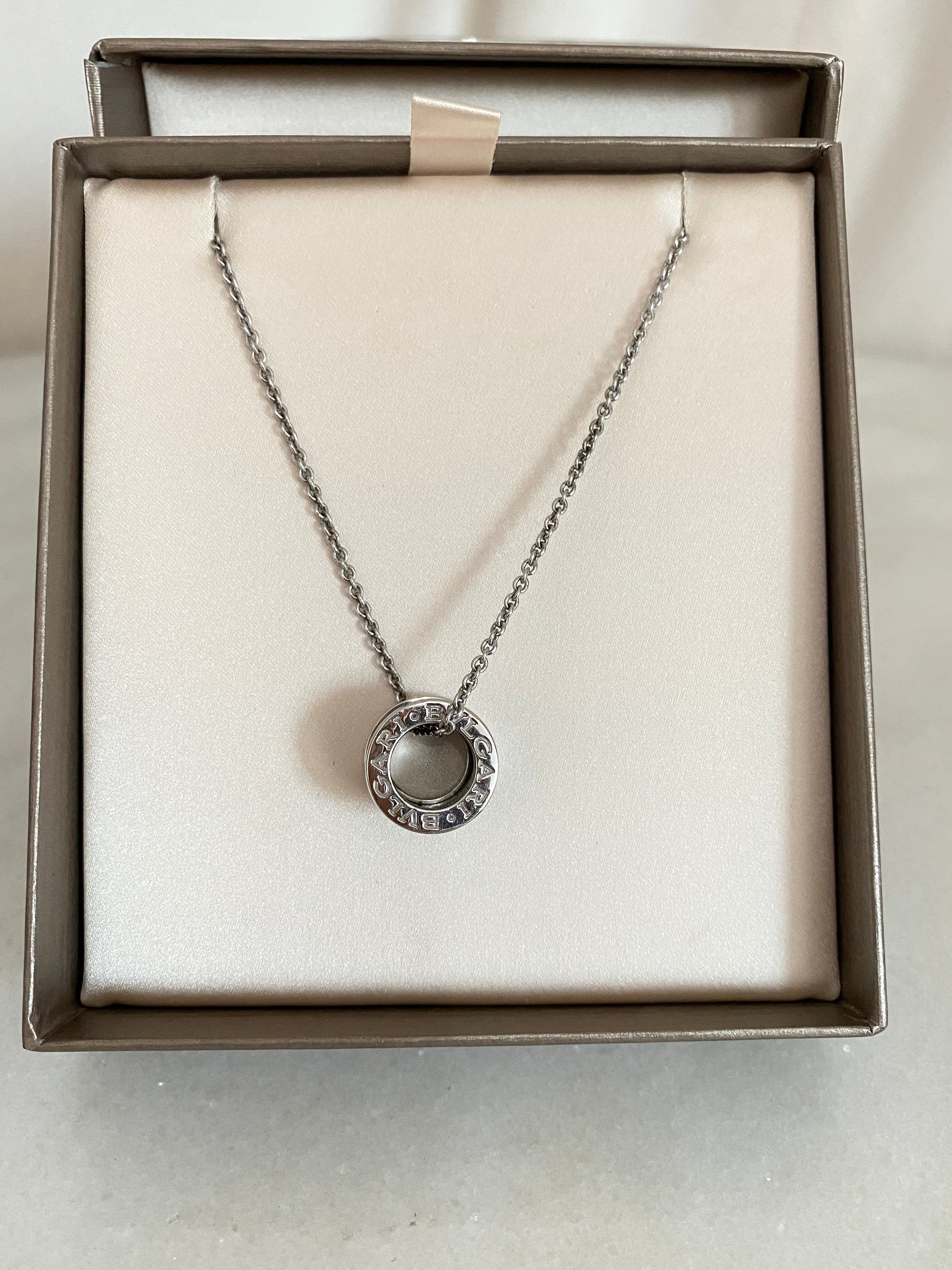 Bvlgari Silver Ceramic Save the Children Necklace-Necklaces-Bvlgari-The Closet Egypt