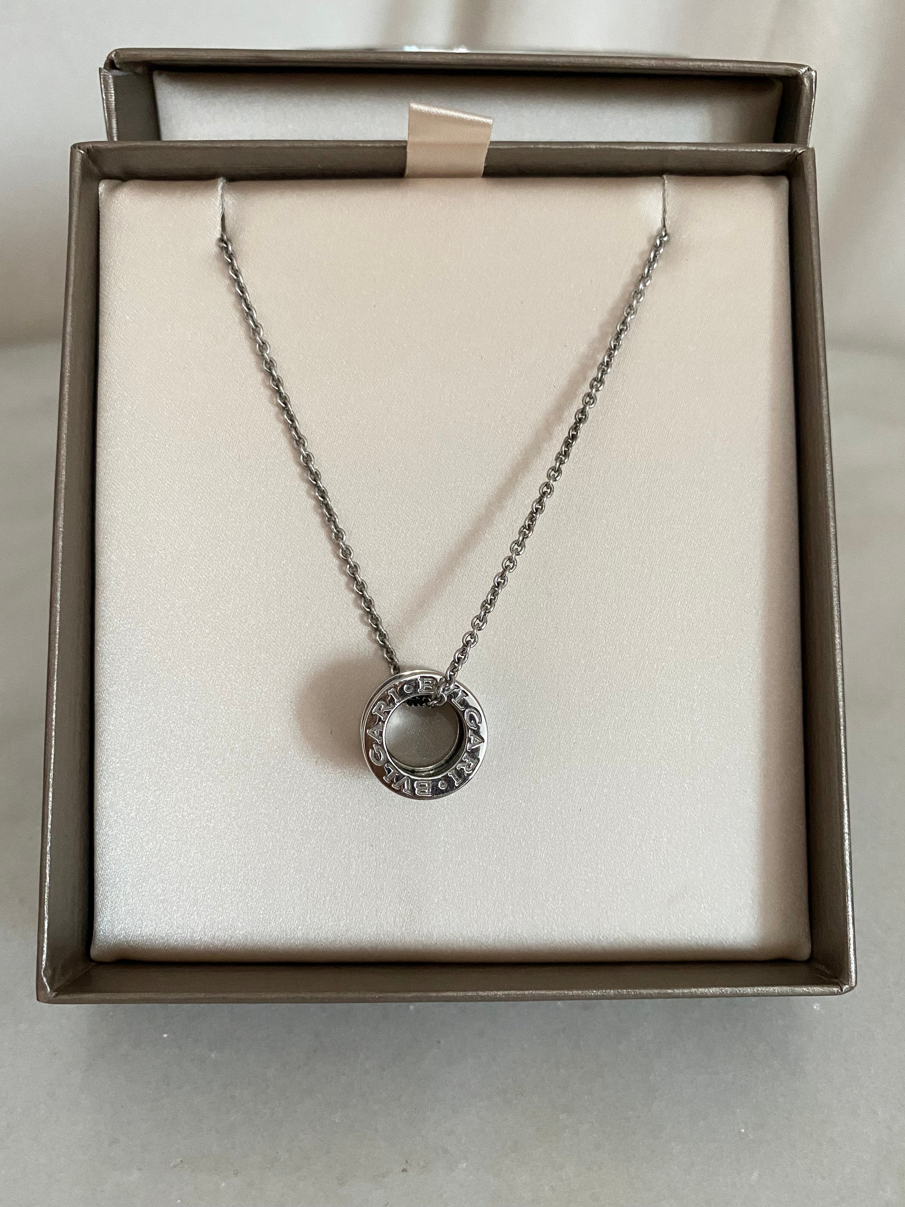 Bvlgari Silver Ceramic Save the Children Necklace-Necklaces-Bvlgari-The Closet Egypt