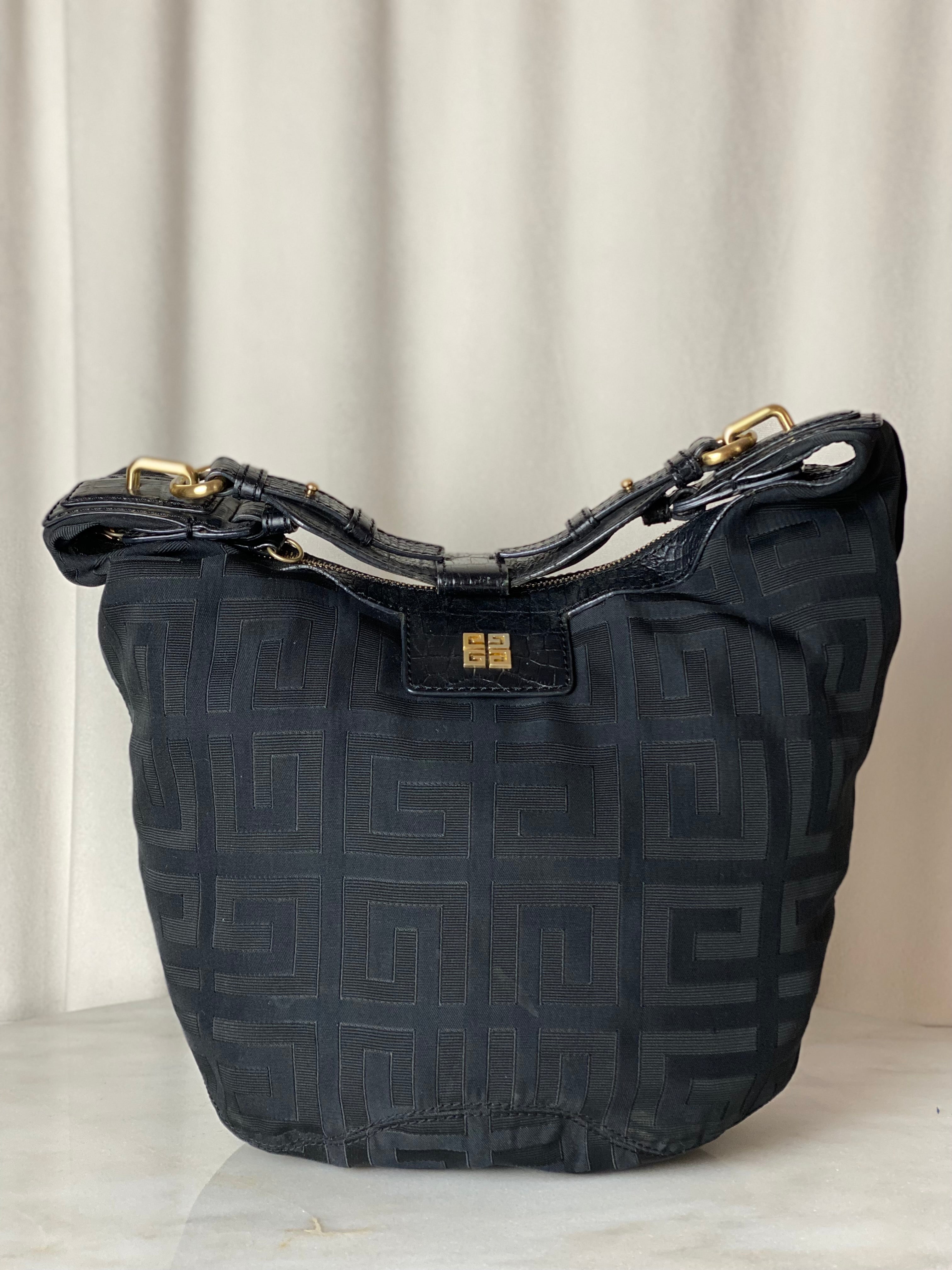 Givenchy Black GG Hobo Shoulder Bag-handbag-Givenchy-The Closet Egypt