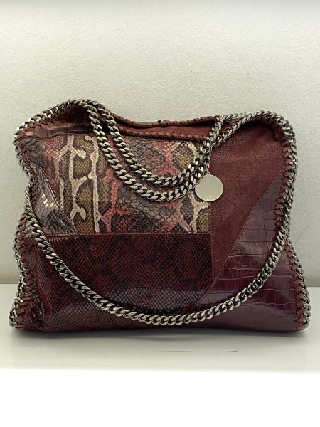 Stella Mccartney Burgundy Embossed Falabella Bag-handbag-Stella Mccartney-The Closet Egypt