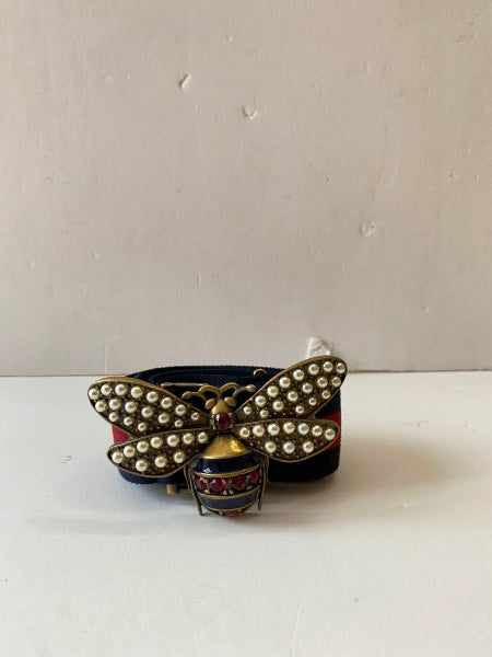 Gucci Bicolor Bee Pearl Belt 34-Belt-Gucci-The Closet Egypt