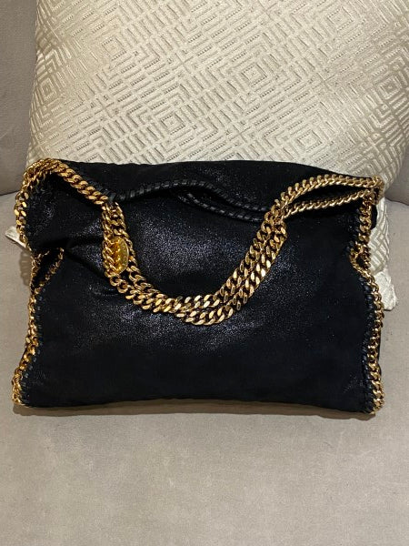 Stella Mccartney Black Falabella Foldover Tote Bag-handbag-Stella Mccartney-The Closet Egypt