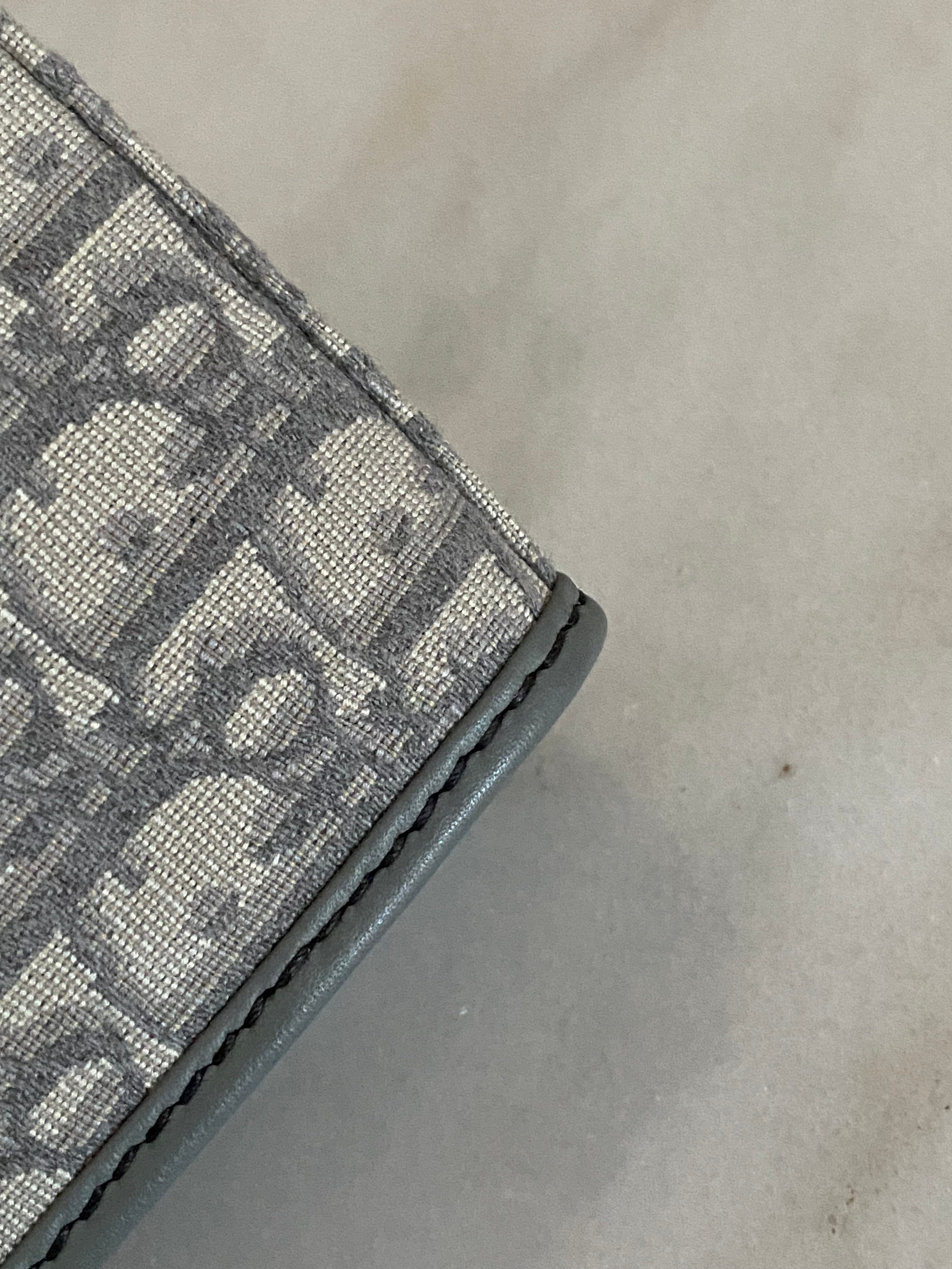 Christian Dior Gray Monogram Montaigne CD Pouch-Pouch-Christian Dior-The Closet Egypt