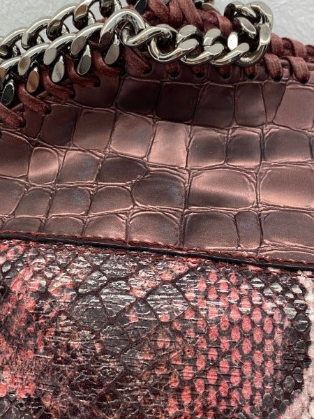 Stella Mccartney Burgundy Embossed Falabella Bag-handbag-Stella Mccartney-The Closet Egypt