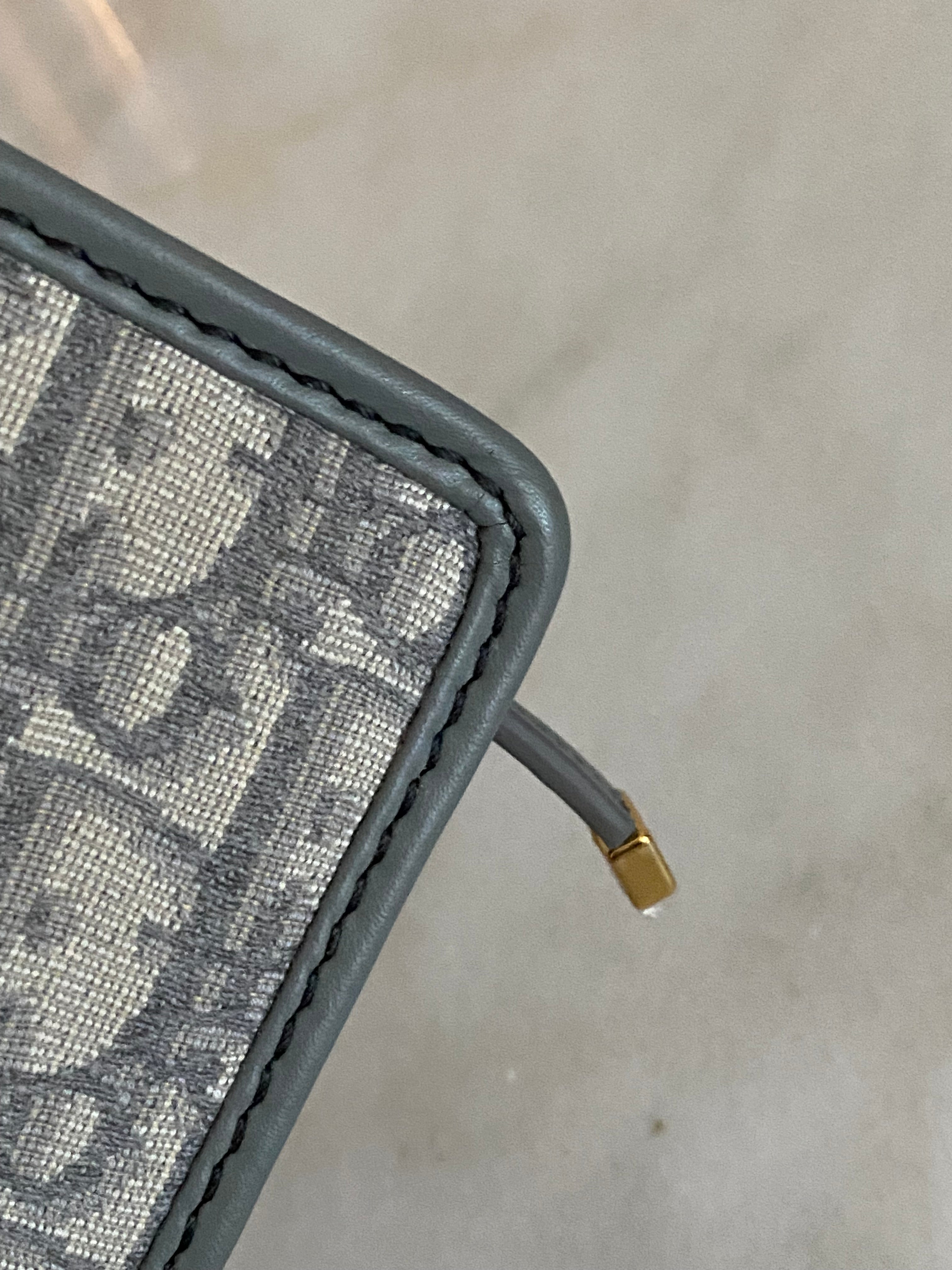 Christian Dior Gray Monogram Montaigne CD Pouch-Pouch-Christian Dior-The Closet Egypt