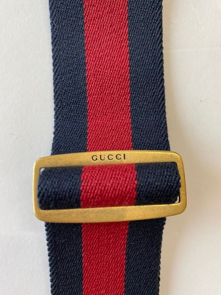 Gucci Bicolor Bee Pearl Belt 34-Belt-Gucci-The Closet Egypt
