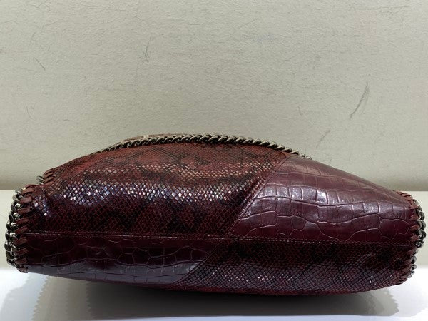 Stella Mccartney Burgundy Embossed Falabella Bag-handbag-Stella Mccartney-The Closet Egypt