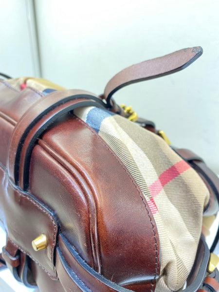 Burberry Brown House Check Tote Bag-handbag-Burberry-The Closet Egypt