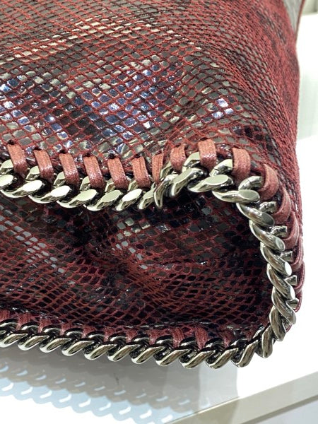 Stella Mccartney Burgundy Embossed Falabella Bag-handbag-Stella Mccartney-The Closet Egypt