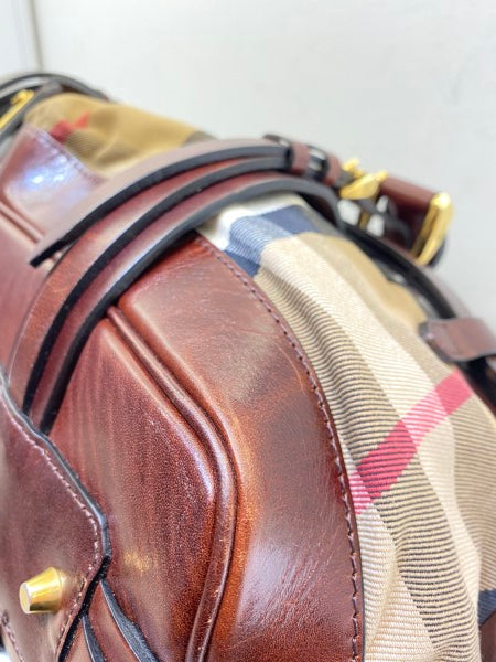 Burberry Brown House Check Tote Bag-handbag-Burberry-The Closet Egypt