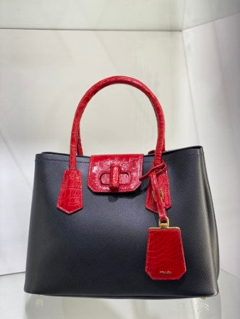 Prada Bicolor Galleria Tote Bag-handbag-Prada-The Closet Egypt