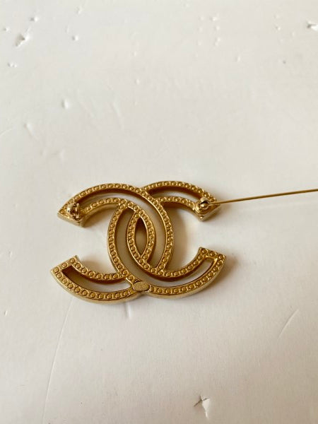 Chanel Gold CC Brooch-Brooch-Chanel-The Closet Egypt