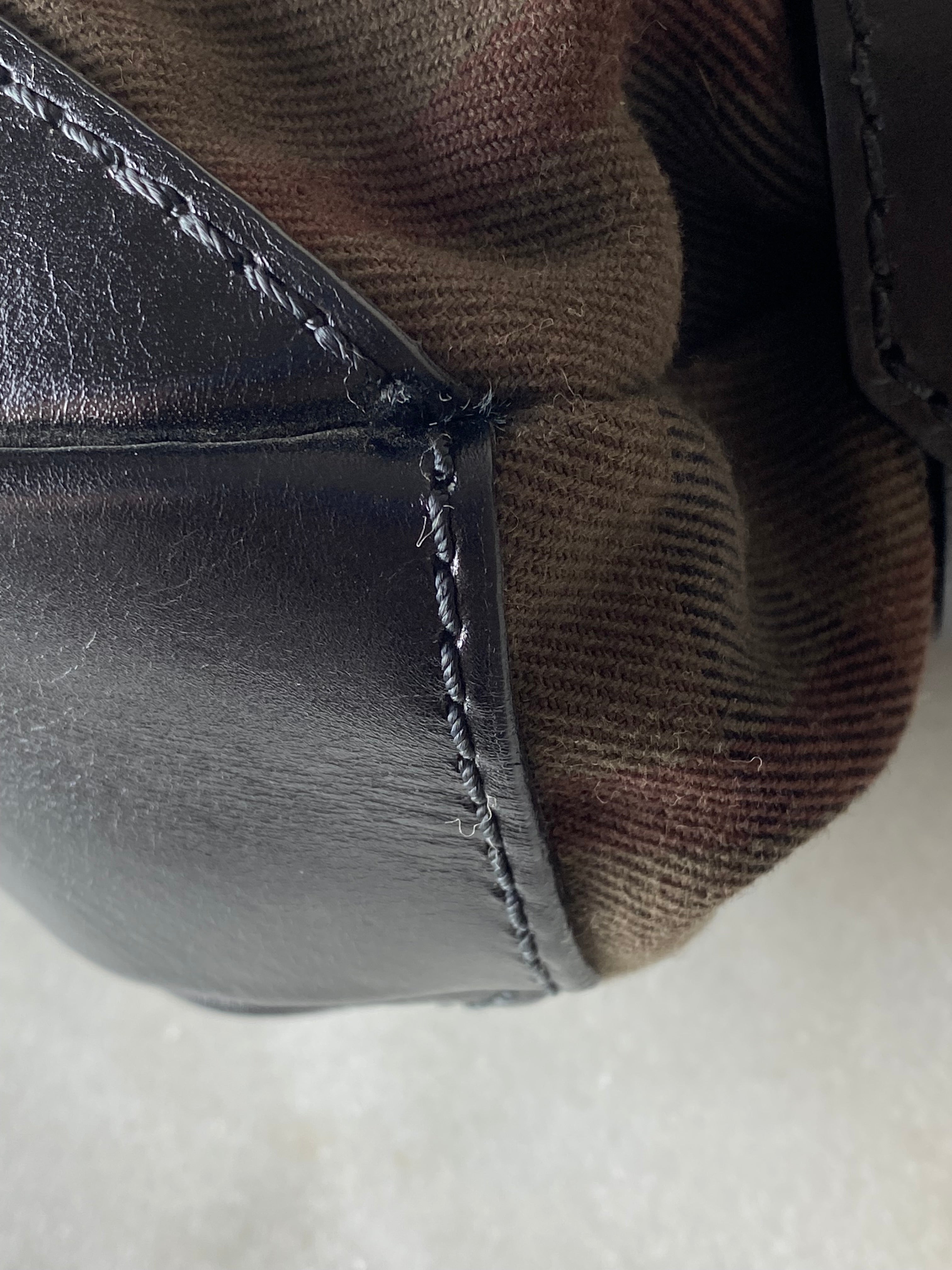 Burberry Bicolor House Check Top Handle Bag
