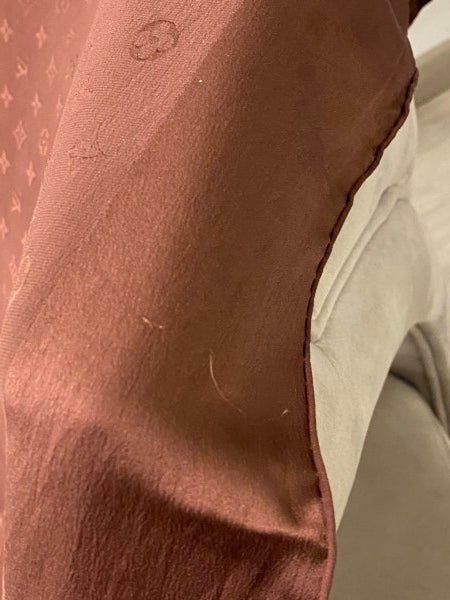 Louis Vuitton Brown Monogram Square Silk Scarf-Scarf-Louis Vuitton-The Closet Egypt