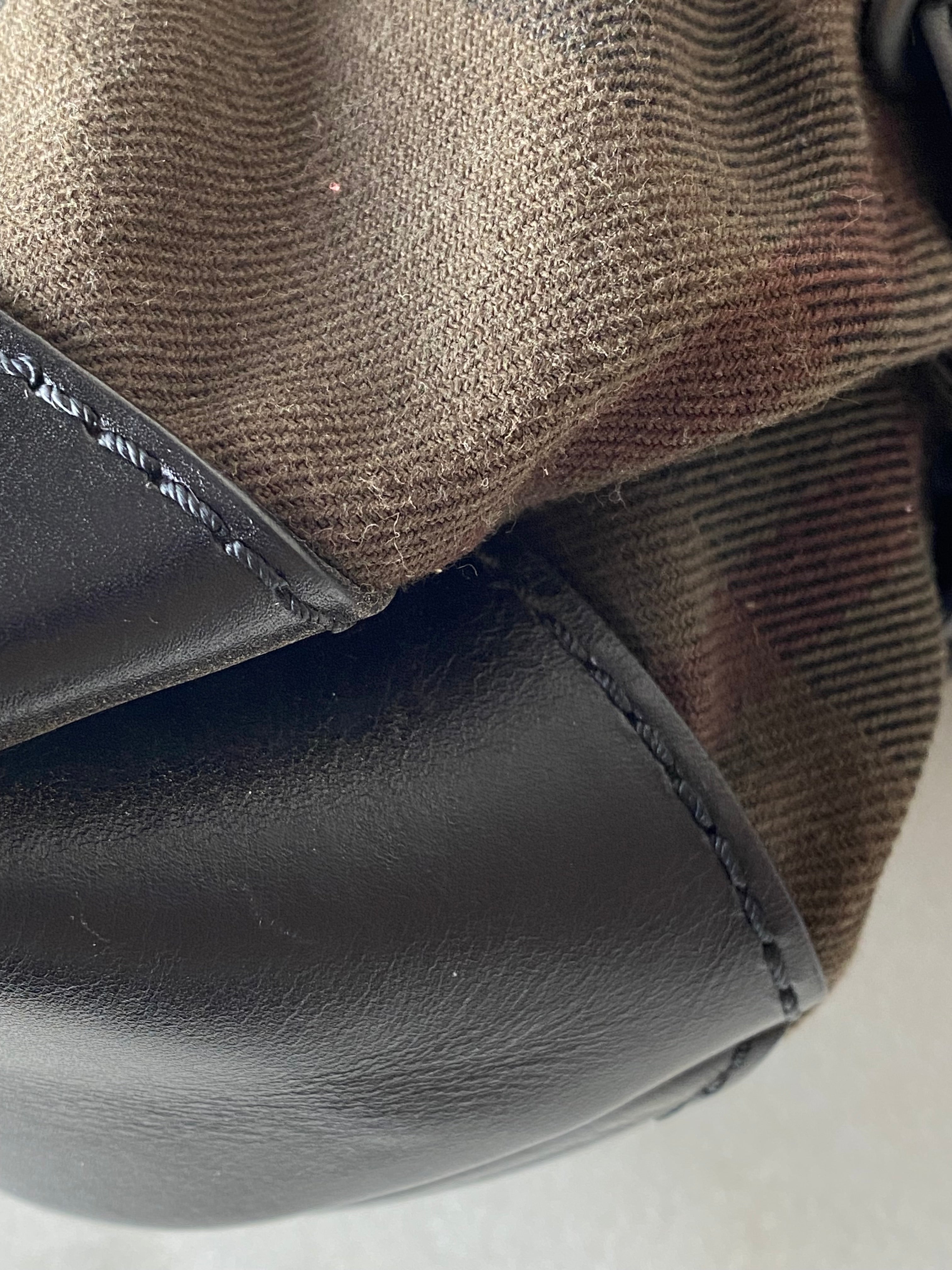 Burberry Bicolor House Check Top Handle Bag