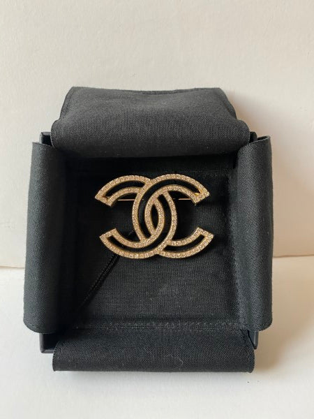 Chanel Gold CC Brooch-Brooch-Chanel-The Closet Egypt