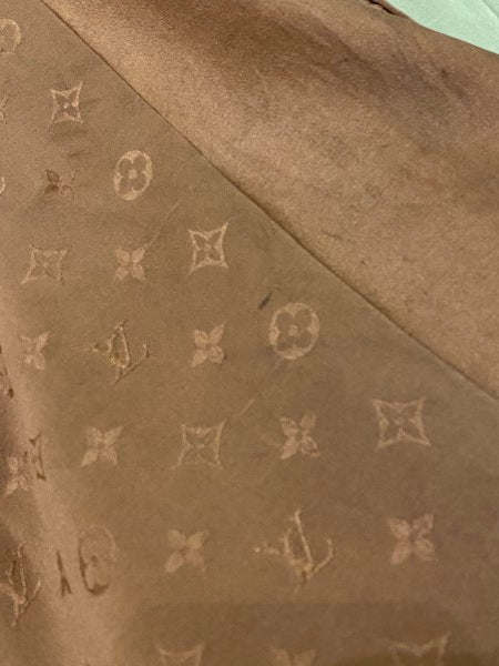 Louis Vuitton Brown Monogram Square Silk Scarf-Scarf-Louis Vuitton-The Closet Egypt