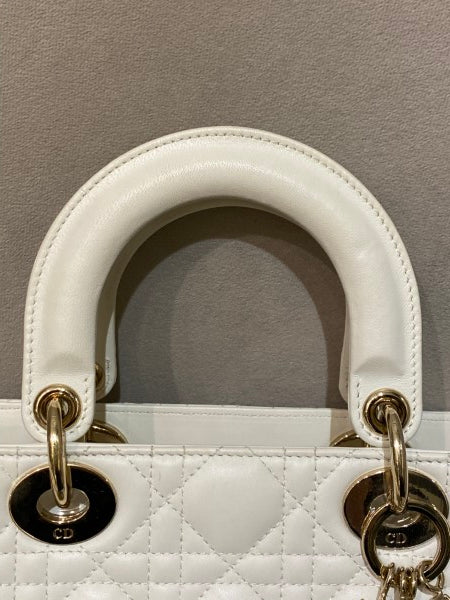 Christian Dior White Lady Dior Small Bag-handbag-Christian Dior-The Closet Egypt