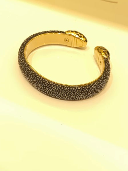 Bvlgari Black Galuchat Skin Serpenti Forever Bracelet-Bracelet-Bvlgari-The Closet Egypt