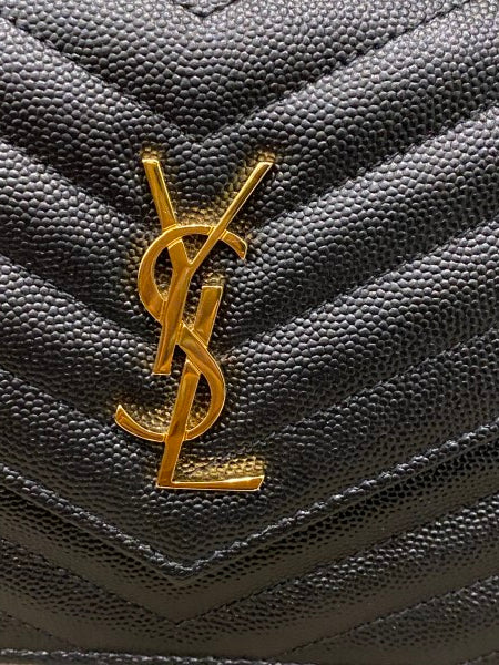 YSL Black Monogram Cassandre Wallet On Chain-Wallet Chain-YSL-The Closet Egypt