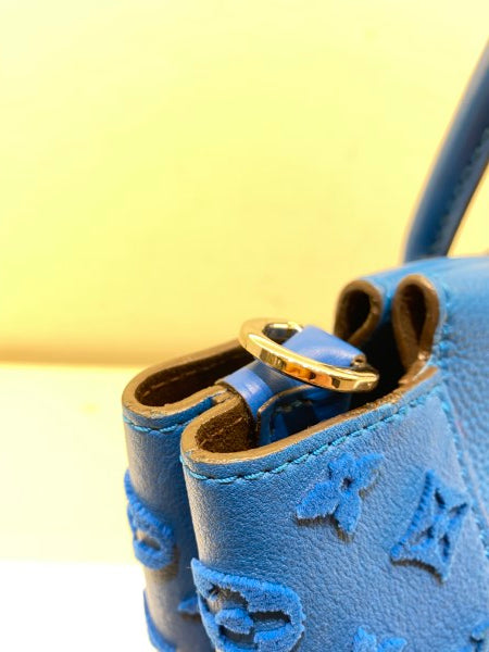 Louis Vuitton Blue W BB Tote Bag-handbag-Louis Vuitton-The Closet Egypt