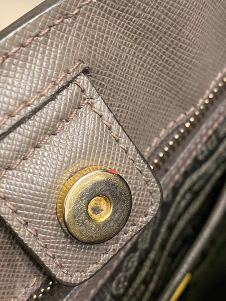 Prada Grey Brown Lux Gardeners Large Tote Bag-handbag-Prada-The Closet Egypt