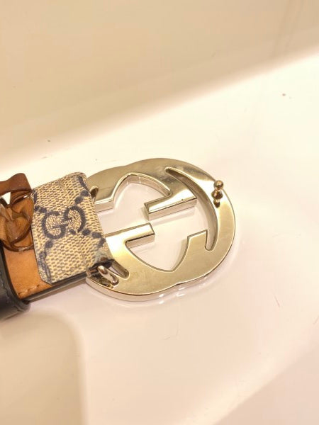 Gucci Ebony GG Belt 40-Belt-Gucci-The Closet Egypt