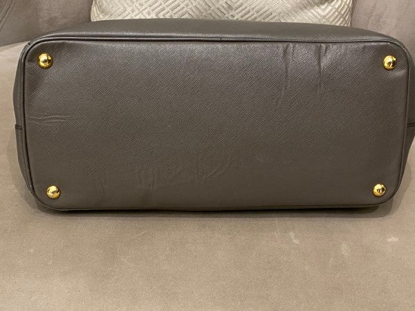 Prada Grey Brown Lux Gardeners Large Tote Bag-handbag-Prada-The Closet Egypt