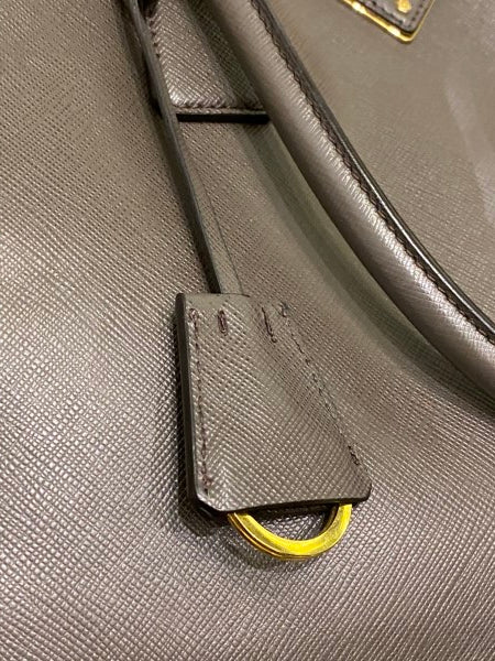 Prada Grey Brown Lux Gardeners Large Tote Bag-handbag-Prada-The Closet Egypt