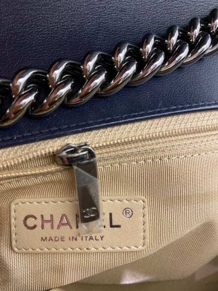 Chanel Blue Boy Medium Bag-handbag-Chanel-The Closet Egypt