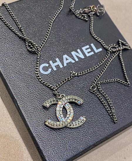 Chanel Silver CC Necklace-Necklaces-Chanel-The Closet Egypt